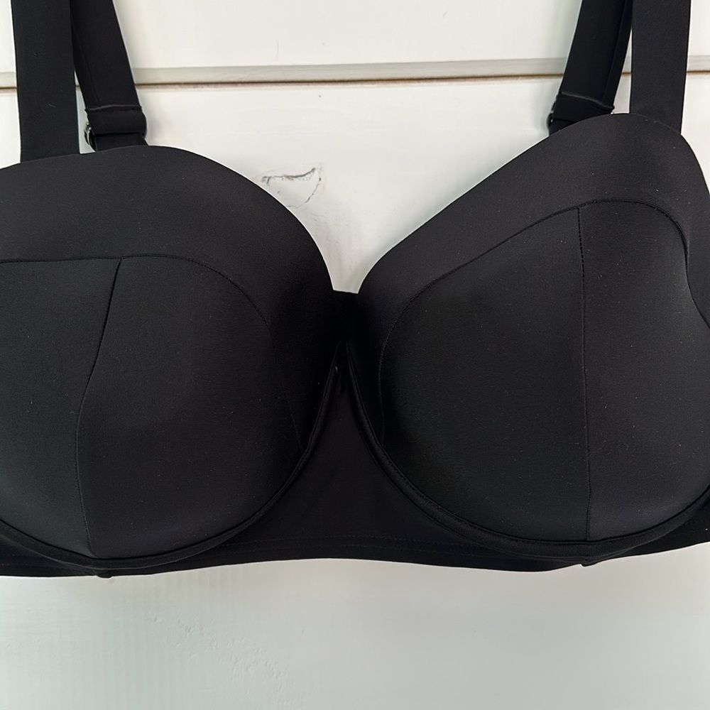 Swimsuits For All Underwire Balconette Bikini Top NEW Black Size 20 E/F - Picture 4 of 13